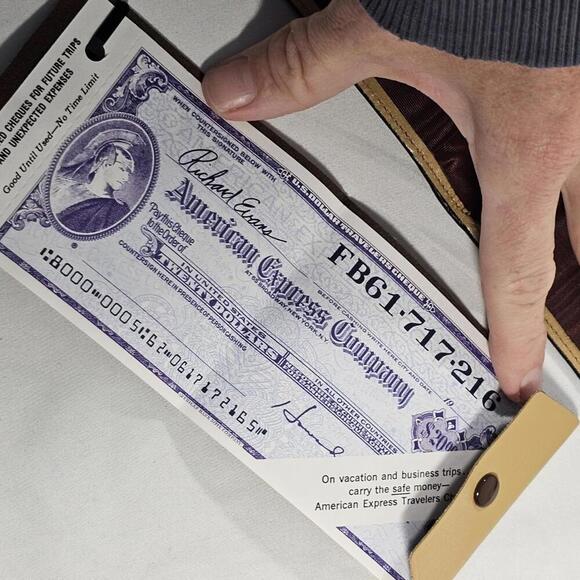 Vintage Bosca Women’s Leather Travel Wallet Checks/Cards-BiFold/Snap Cream Tan - Picture 6 of 12